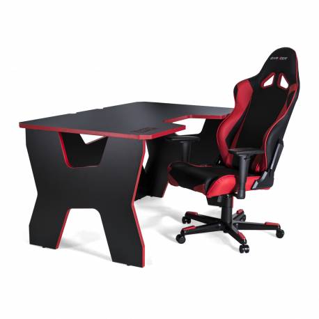 Generic Confort Gamer2DS/NR gamer asztal, fekete piros szegély