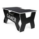 Generic Confort Gamer2DS/NW gamer asztal, fekete, fehér szegély