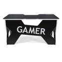 Generic Confort Gamer2DS/NW gamer asztal, fekete, fehér szegély