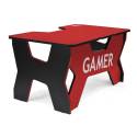Generic Confort Gamer2NR gamer asztal, piros, fekete szegély