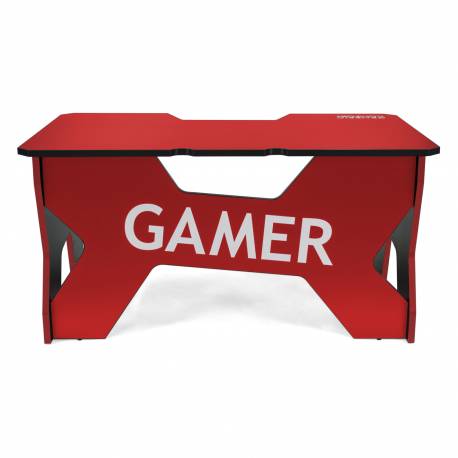 Generic Confort Gamer2NR gamer asztal, piros, fekete szegély