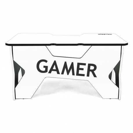 Generic Confort Gamer2NW gamer asztal, fehér, fekete szegély