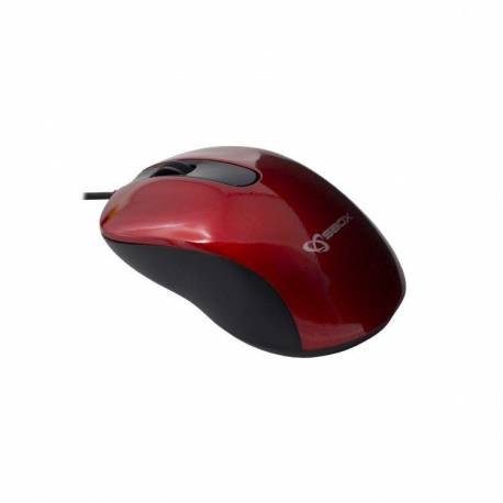 Sbox M-901R USB egér, piros