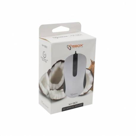 Sbox M-901W USB egér, fehér