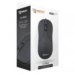 Sbox M-923B USB egér, fekete 2
