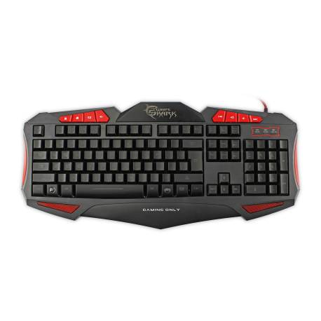 White Shark GK-1621BL SHOGUN fekete/kék gamer billentyűzet (angol)