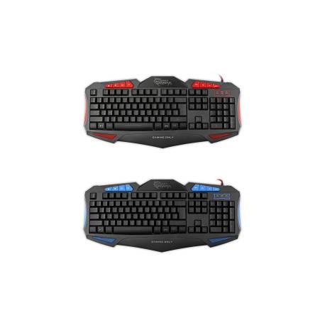 White Shark GK-1621BL SHOGUN fekete/kék gamer billentyűzet (angol)