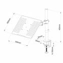 Sbox LCD-L01 asztali laptop tartó konzol