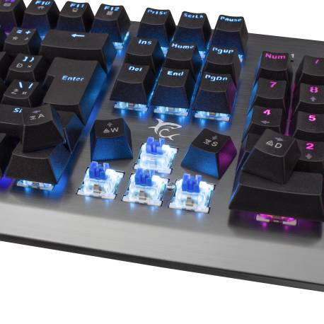 White Shark GK-1926HU LEGIONNAIRE magyar fém mechanikus (blue switch) gamer billentyűzet (magyar)