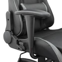 White Shark TERMINATOR gamer szék, fekete/szürke 2