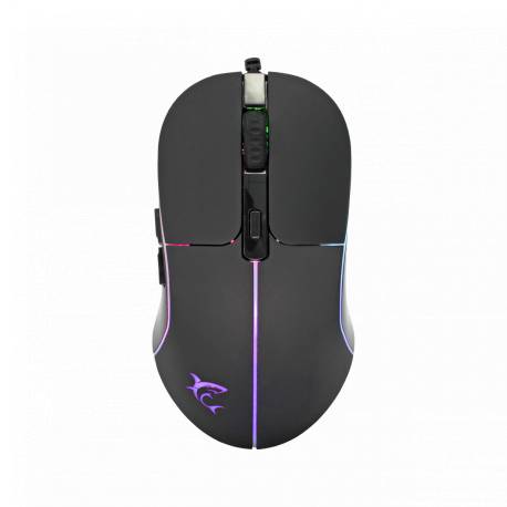 White Shark GM-5010 WARLOCK gamer egér,7D, fekete, 6400 dpi, RGB