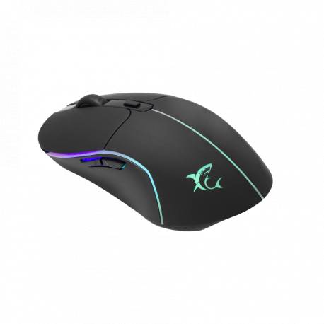 White Shark GM-5010 WARLOCK gamer egér,7D, fekete, 6400 dpi, RGB