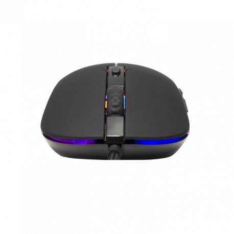 White Shark GM-5010 WARLOCK gamer egér,7D, fekete, 6400 dpi, RGB