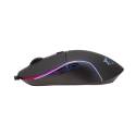 White Shark GM-5010 WARLOCK gamer egér,7D, fekete, 6400 dpi, RGB