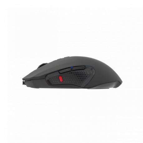 White Shark GRIFLET (GM-5011) gamer egér,8D, fekete, 6400 dpi, RGB