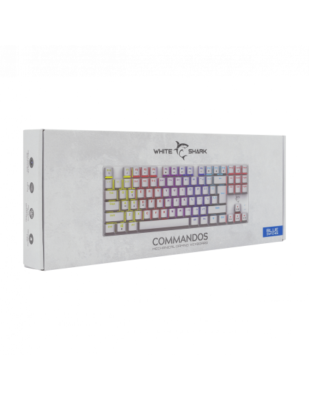WS GK-2106W/BL-HU COMMANDOS mechanikus magyar (blue switch) gamer billentyűzet