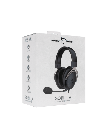 White Shark GORILLA-B/G, GH-2341-B/G gamer fejhallgató