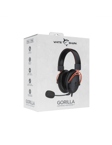 White Shark GORILLA-B/R, GH-2341-B/R gamer fejhallgat